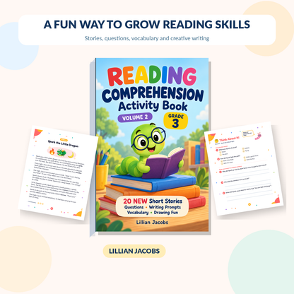 3rd Grade Reading Comprehension Workbook, Volume 2