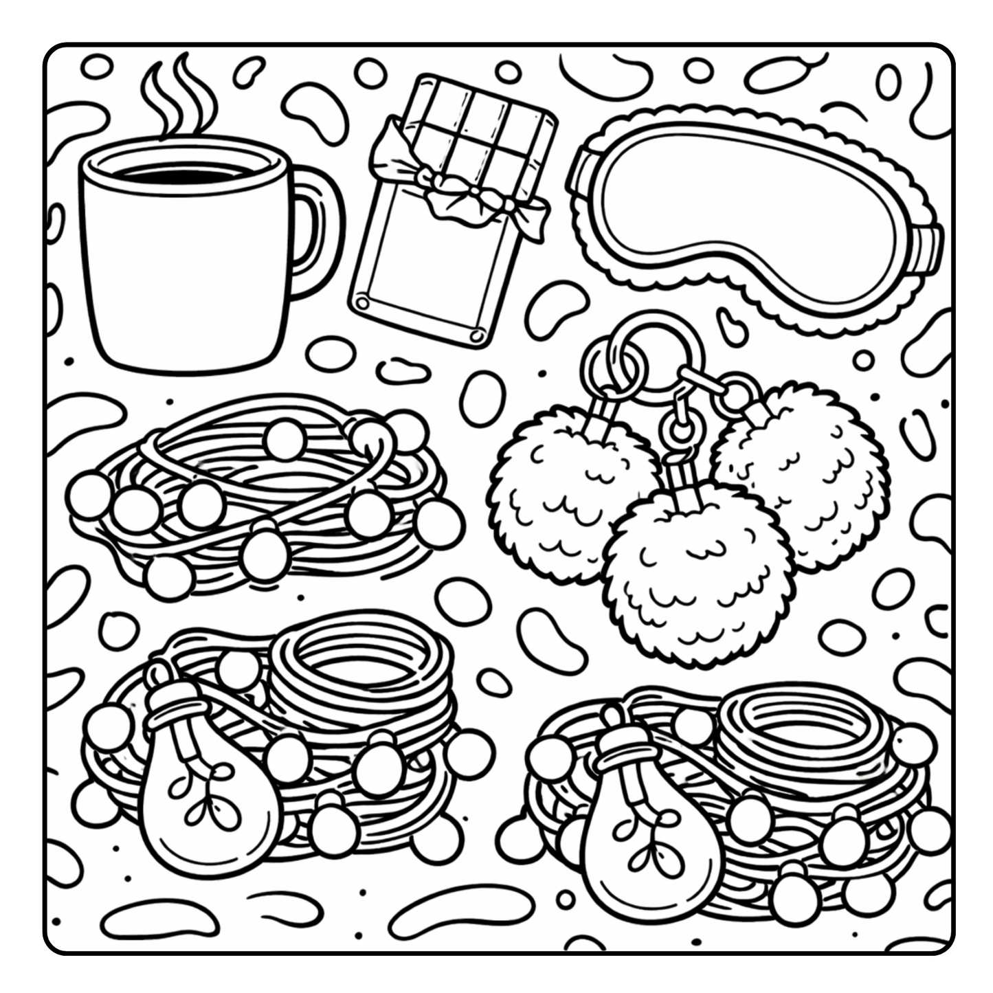 Glow & Cozy: Fairy Light Magic PDF Coloring Book