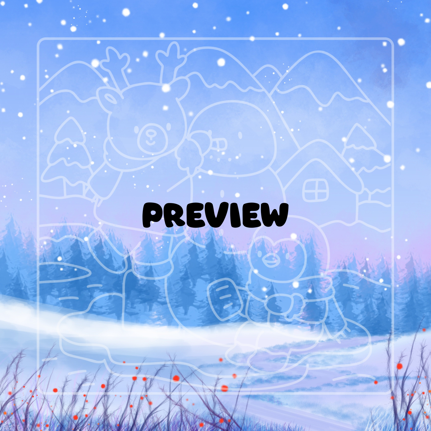 Eskimo Fun Ink Tracing Book for Adults, Digital PDF