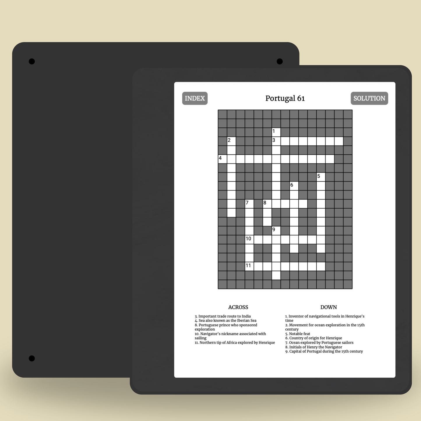 Kindle Scribe Crosswords About Portugal