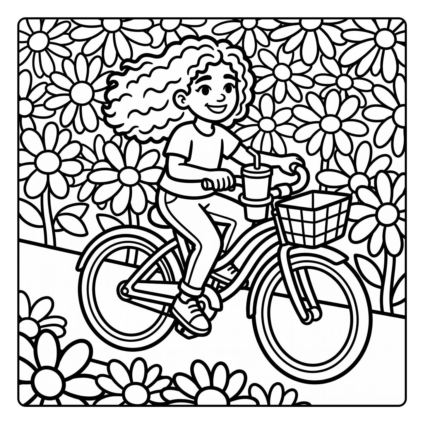 Bold & Easy Seasonal Tumblers Coloring Book PDF for Teens & Adults
