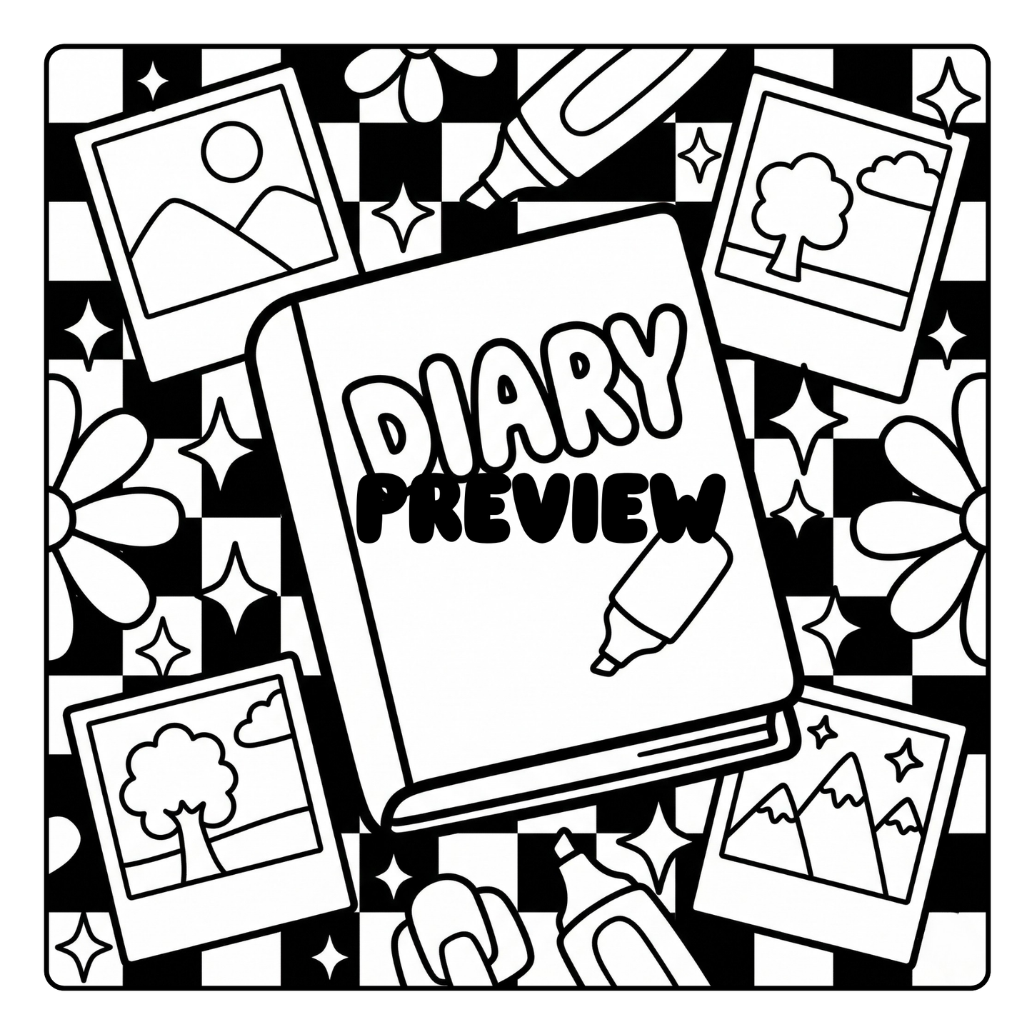 Cozy Journaling Moments: A Bold and Easy Coloring Book Digital PDF