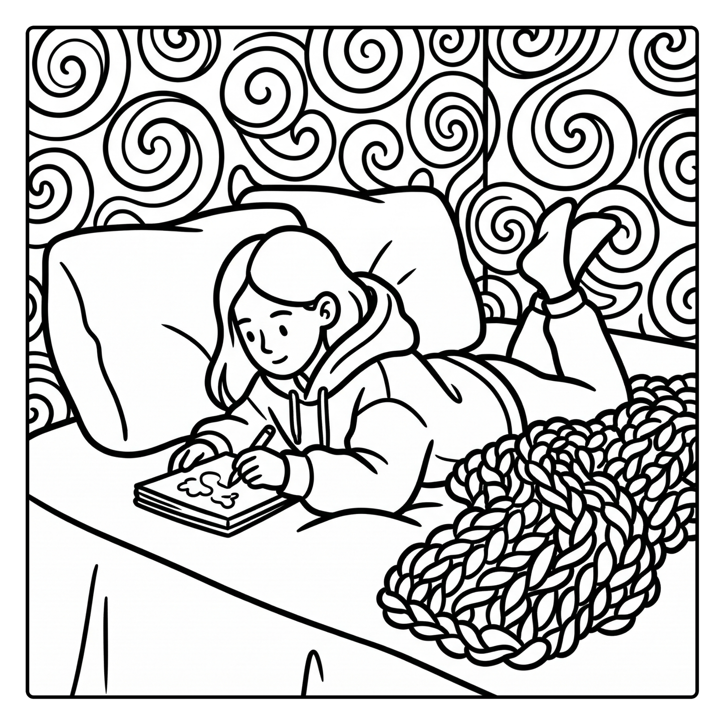 Cozy Girl Therapy: Aesthetic Bedroom Mornings, Digital PDF