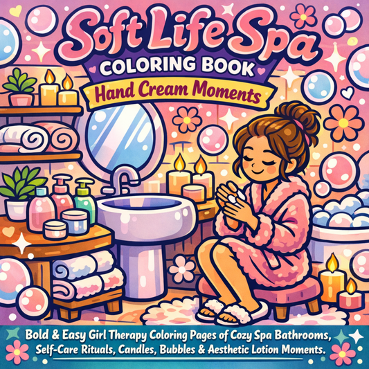 Cozy Girl Freebie - 11 Soft Life Pages to Color