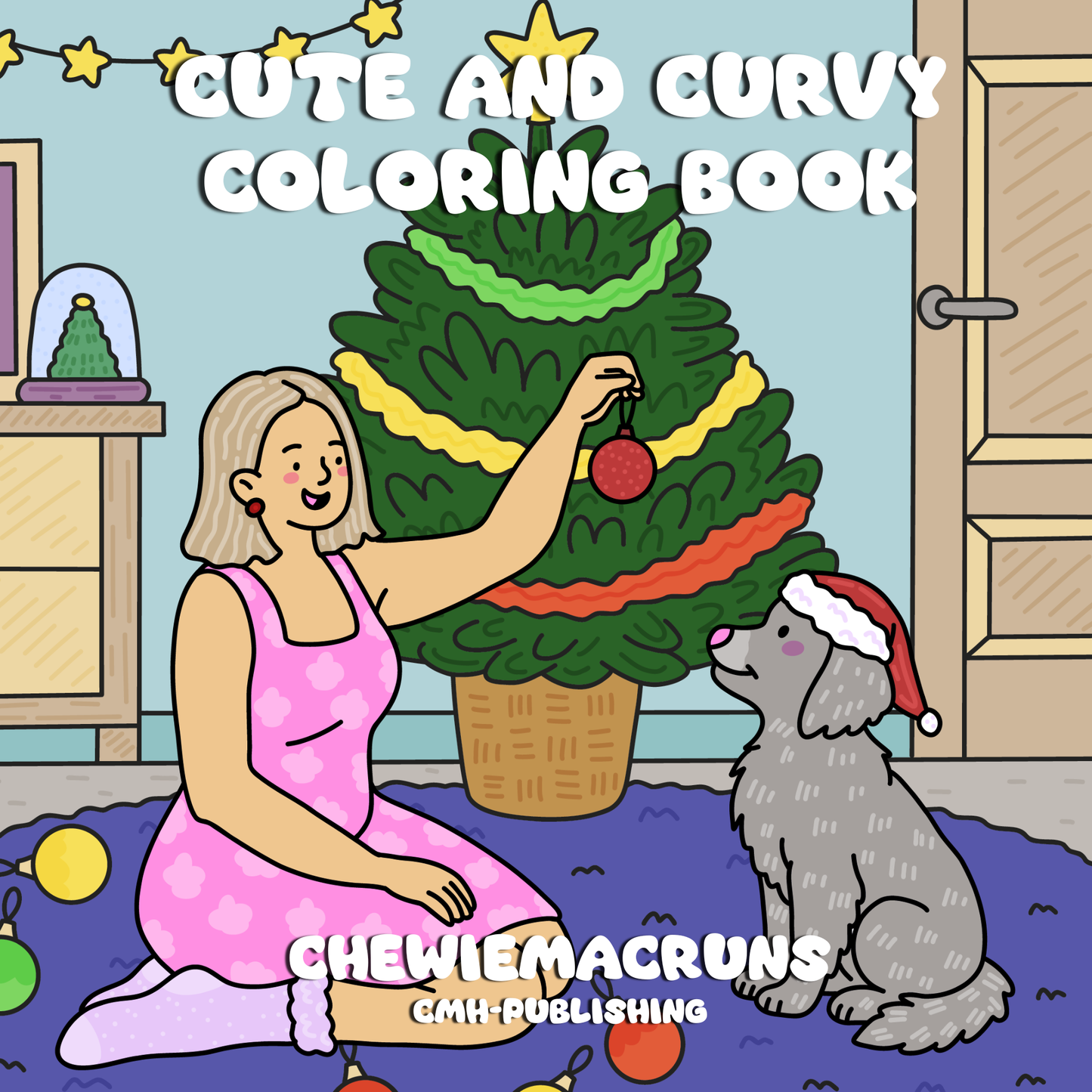 Cozy Curvy Women Coloring Pages, Digital Printable PDF Book