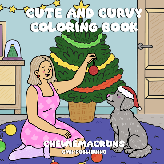 Cozy Curvy Women Coloring Pages, Digital Printable PDF Book