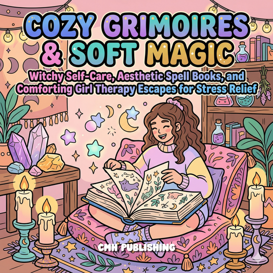 Cover of 'Cozy Soft Magic Bold & Easy Coloring Book' — printable digital PDF coloring book by CMH Publishing