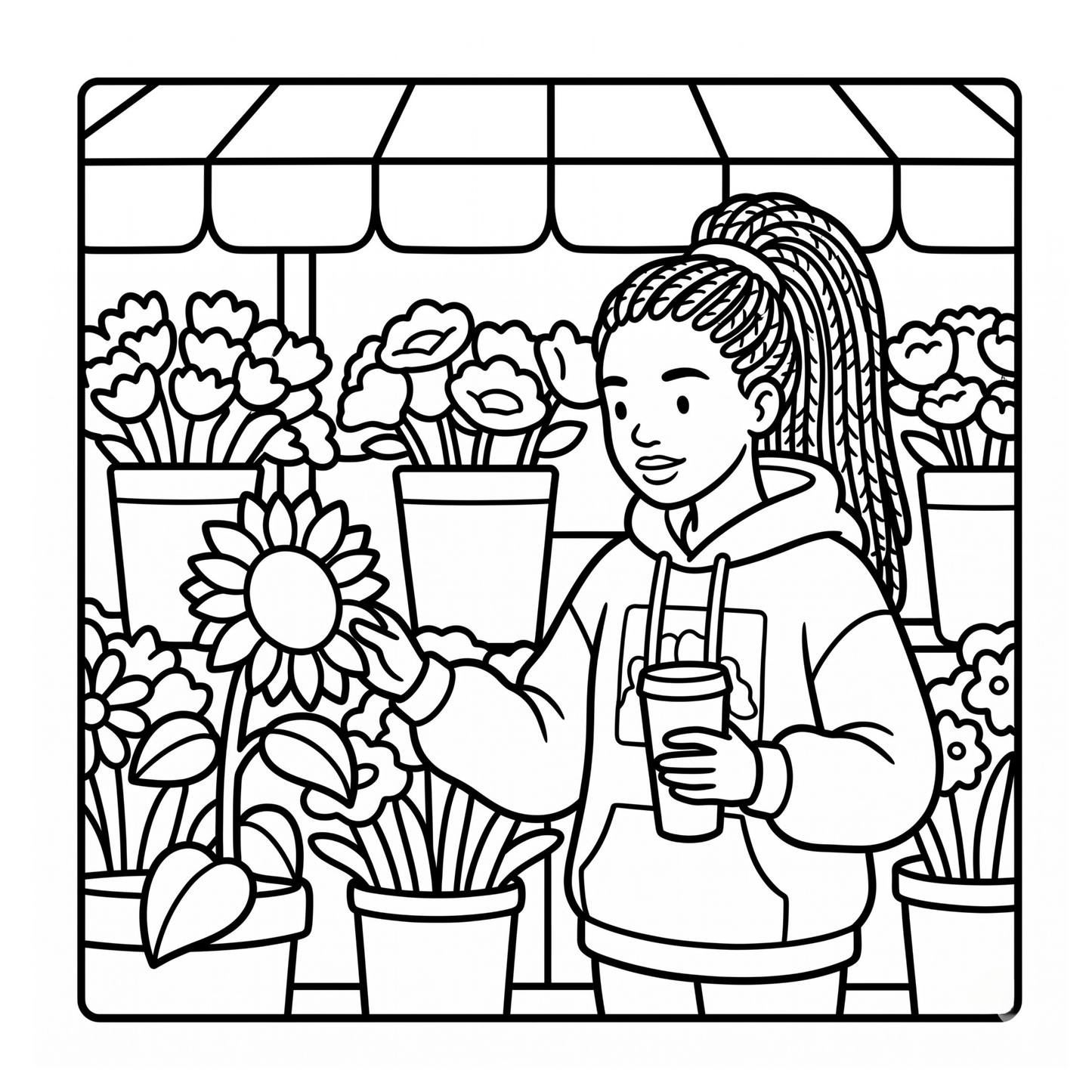 Bold & Easy Seasonal Tumblers Coloring Book PDF for Teens & Adults