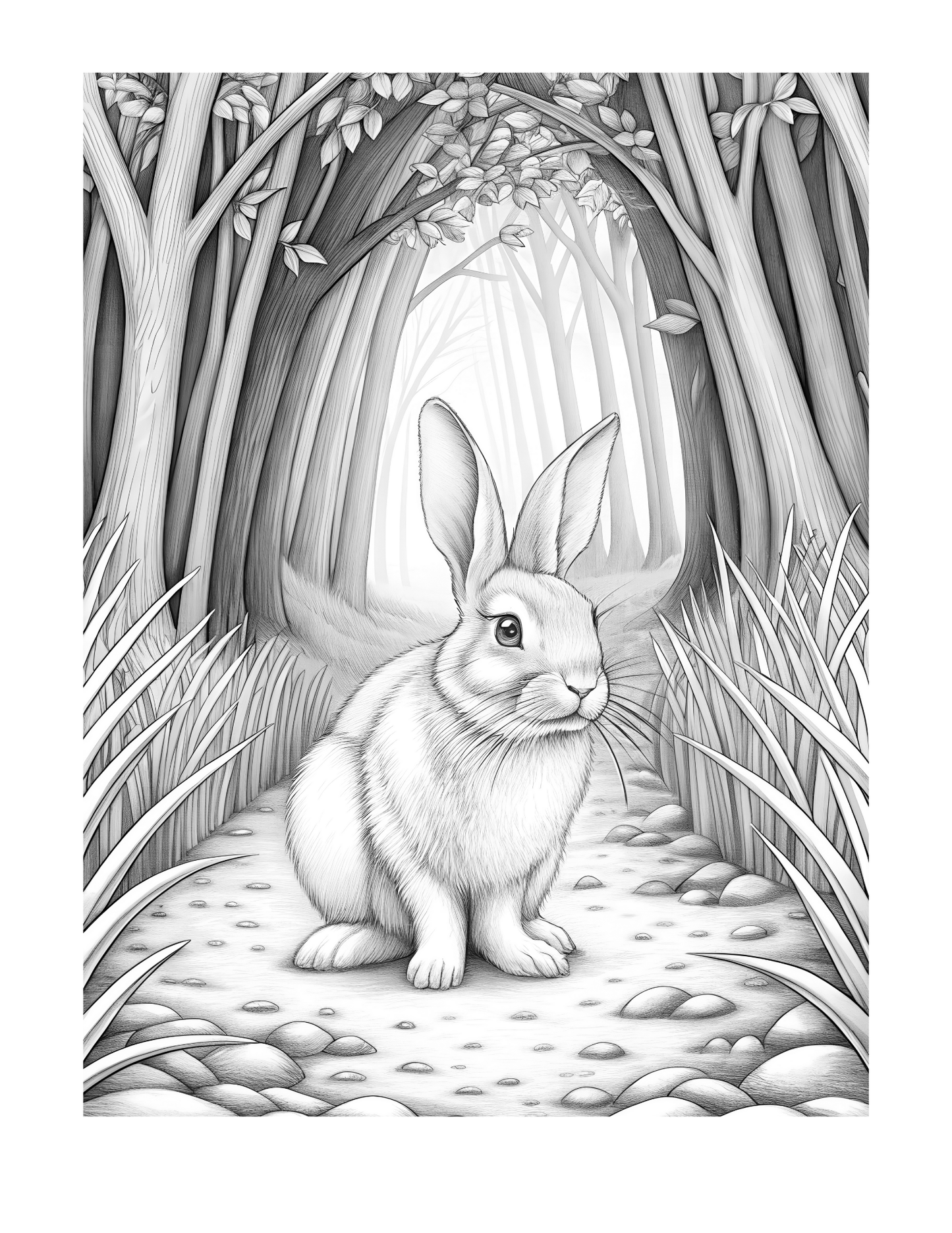 Majestic Woodland Creatures Coloring Book, PDF Version