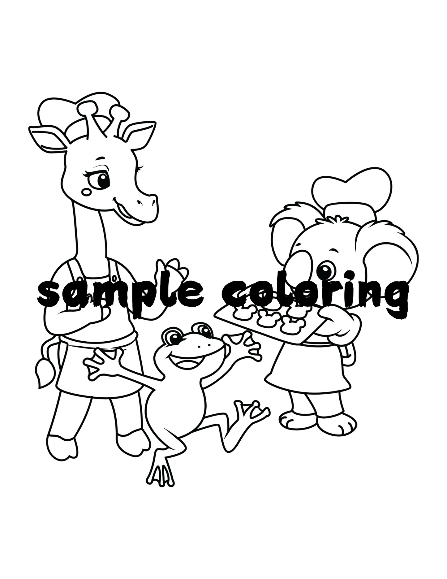 Ultimate Kids Coloring Activity Book for Kids | 60 Simple HandDrawn Pages Adorable Animals Trace and Color | Printable PDF Digital Download