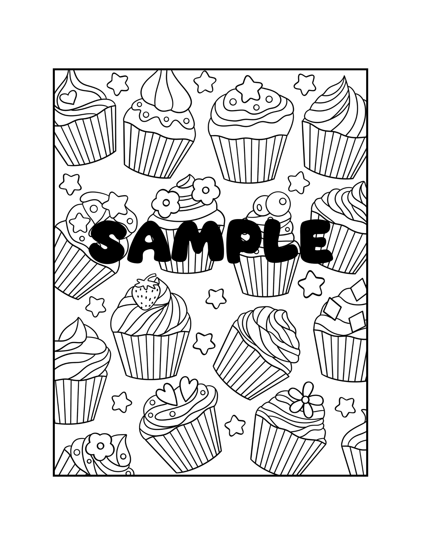 Easy Bold Mindfulness Patterns Coloring Pages | Minimalist Art Therapy Activity for Teens Adults | Instant Digital Printable PDF Download