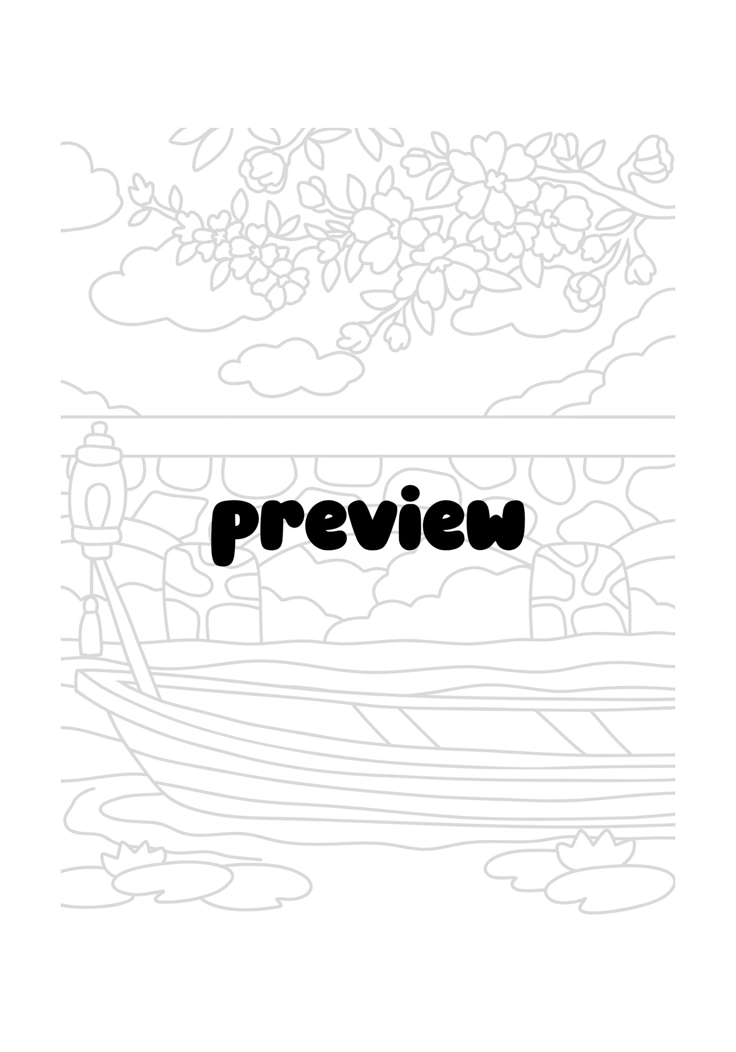 Cozy Japan Tracing Workbook PDF for Adults Teens, Mindfulness Drawing Practice