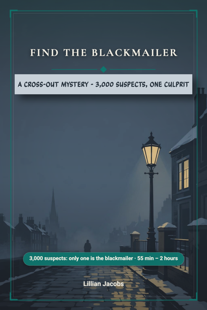 Find the Blackmailer, 3,000 Suspects