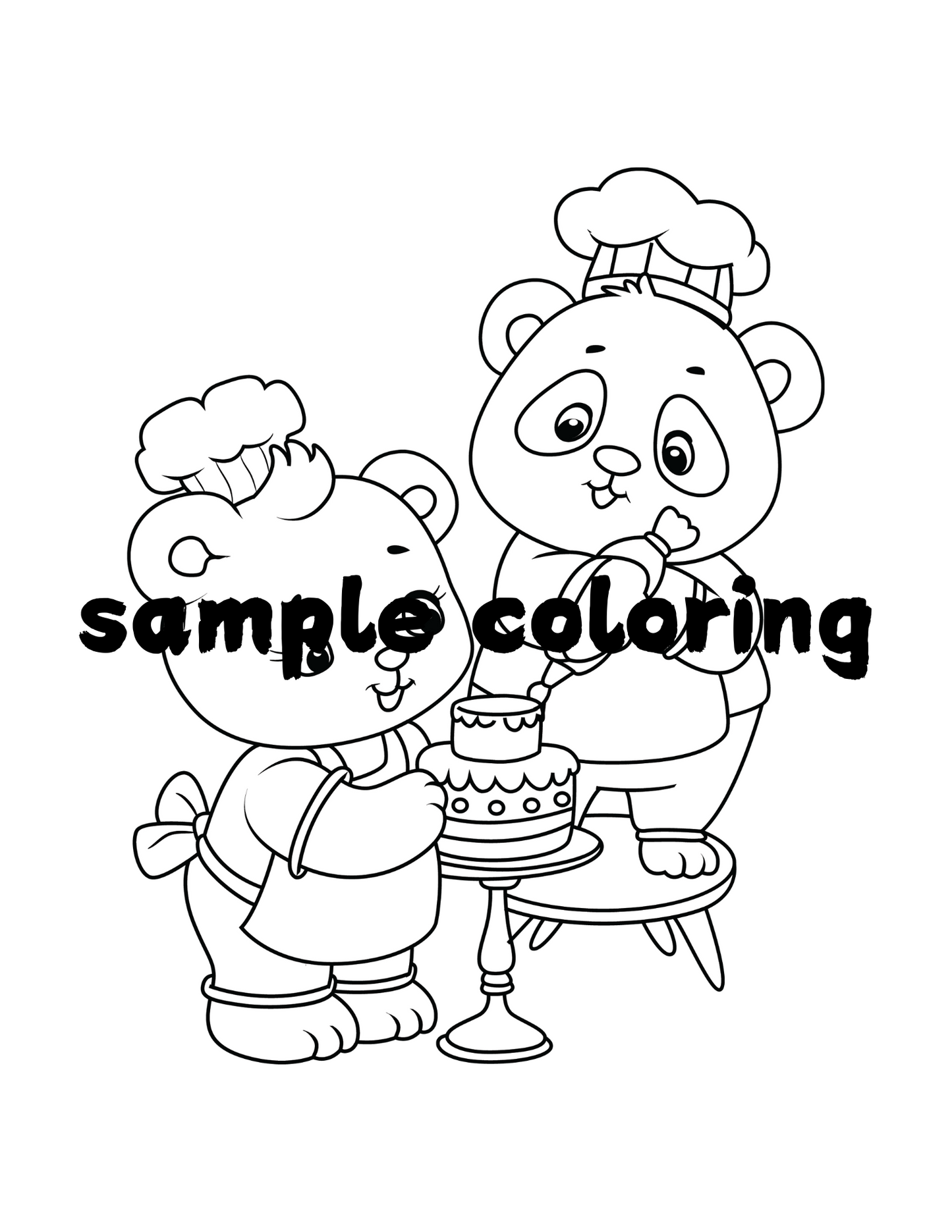 Ultimate Kids Coloring Activity Book for Kids | 60 Simple HandDrawn Pages Adorable Animals Trace and Color | Printable PDF Digital Download