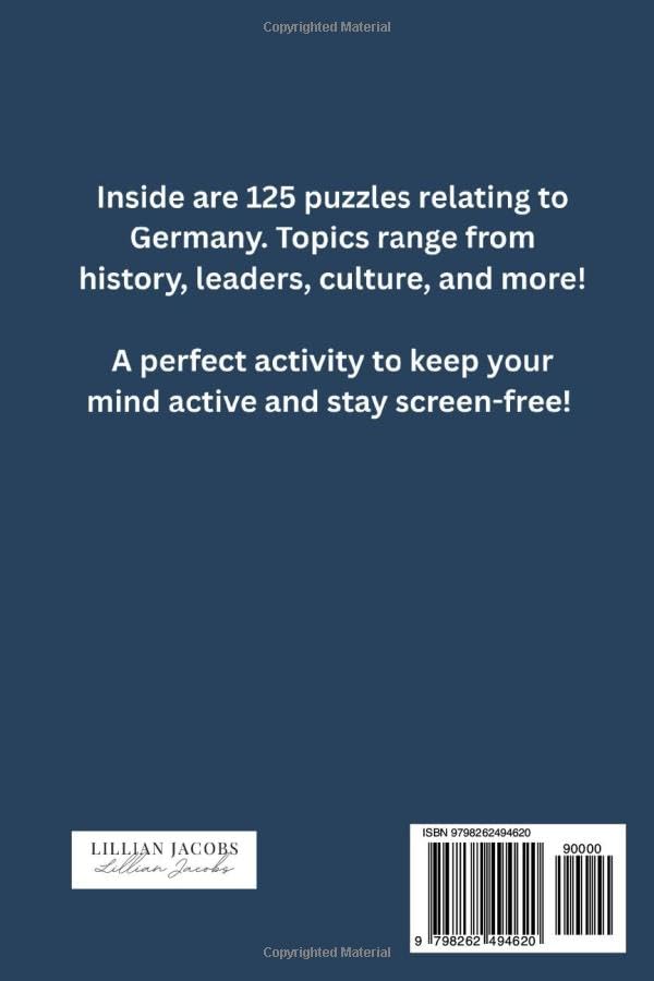Crossword Puzzles for Adults: Germany Edition