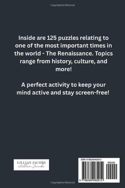 Renaissance Crossword Challenge Book
