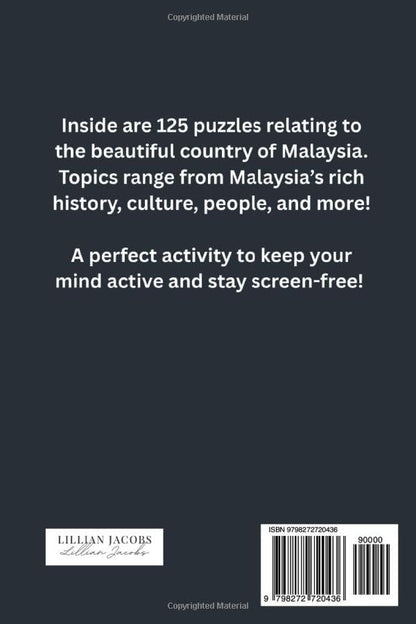Malaysia Crosswords Book for Adults