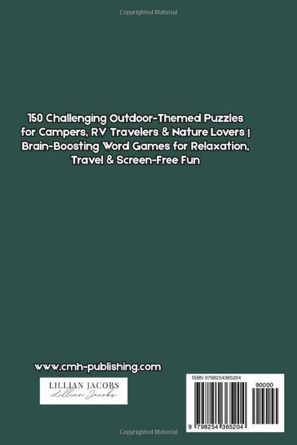 Camping Crossword Puzzle Book for Adults