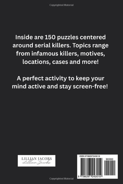 True Crime Crossword Puzzle Book for Adults