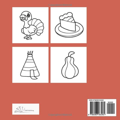Thanksgiving Coloring Book, 100 Bold & Easy Designs