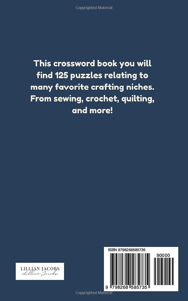 The Craft Lover’s Crosswords Book for Women