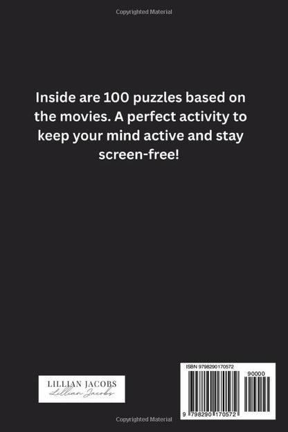 Hollywood Crosswords for Adults,100 Movie & Celebrity Puzzles