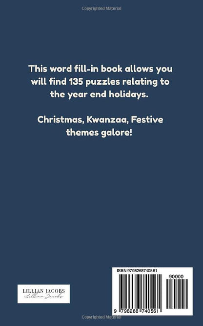 Holiday Word Fill-In Puzzles for Adults