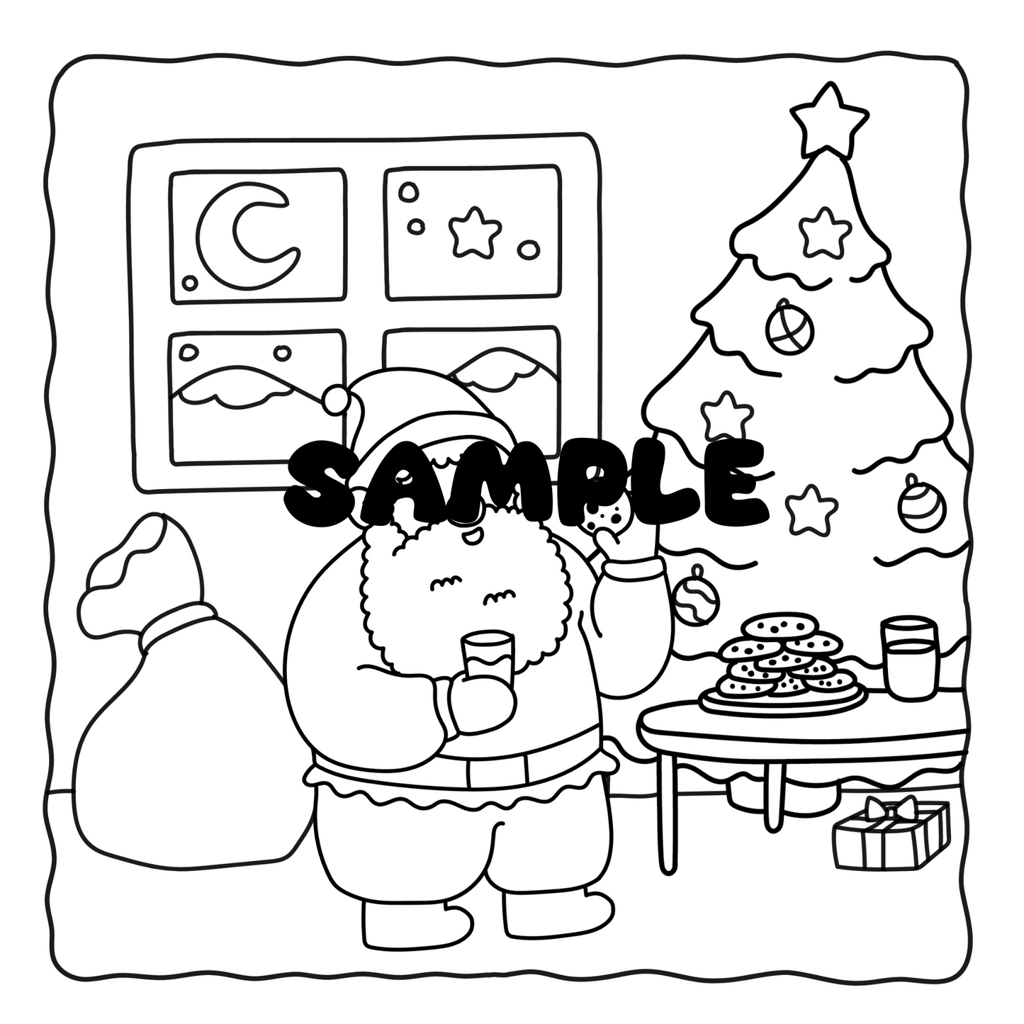Cozy Christmas Coloring Book PDF