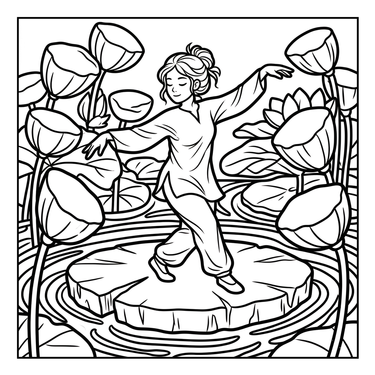 Interior preview pages from 'Cozy Stone and Serenity Coloring Book' — printable digital PDF coloring book by CMH Publishing