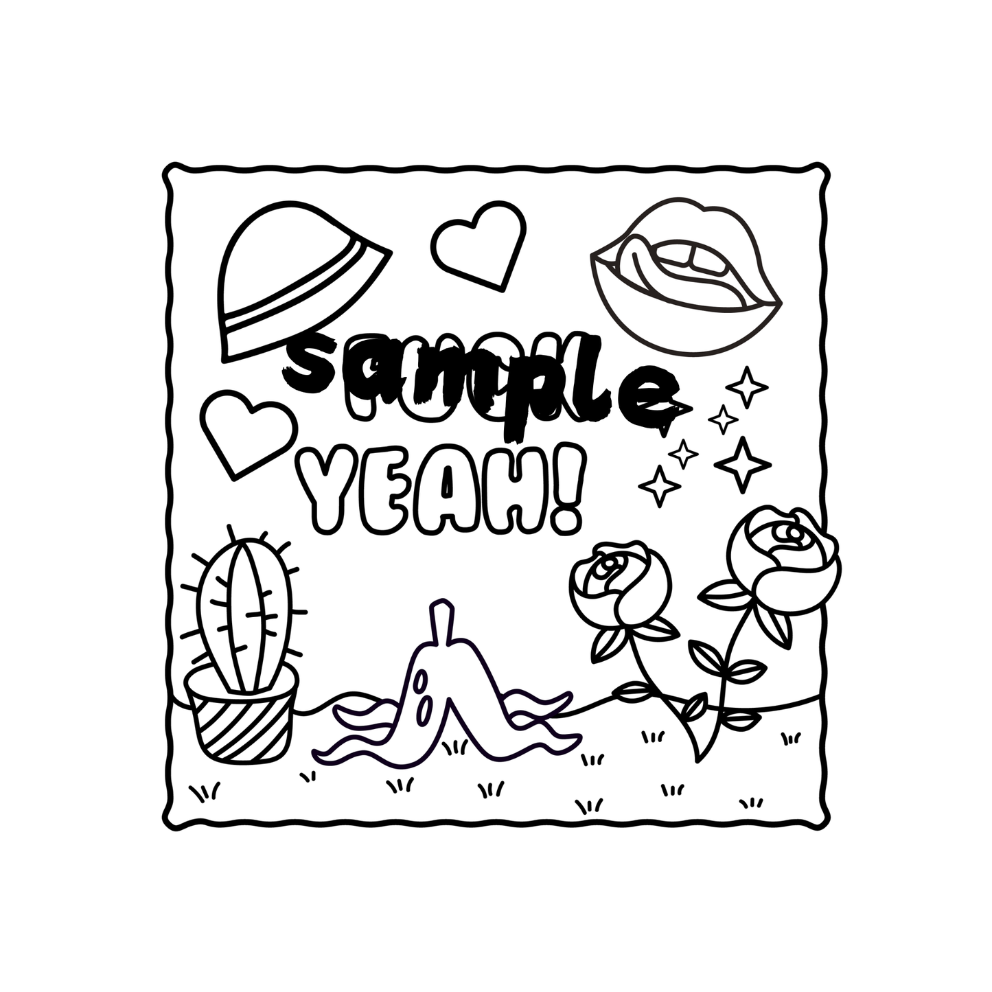 40 Adult Bold & Easy Cute Funny Swear Words Coloring Book | Pages For Adults, Colouring Sweary Words | Instant Printable PDF Stress Relief