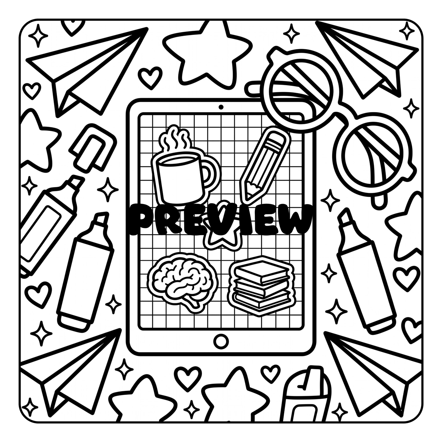 Melanin & Minimalist: A Bold & Easy Cozy Coloring Book