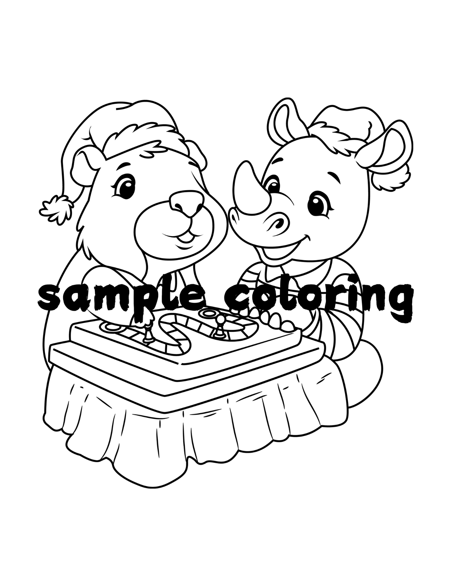 Ultimate Kids Coloring Activity Book for Kids | 60 Simple HandDrawn Pages Adorable Animals Trace and Color | Printable PDF Digital Download