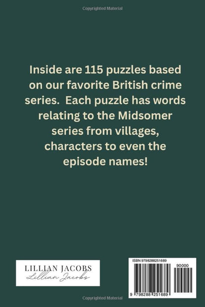 Midsomer Murders Inspired Word Search Puzzle Book