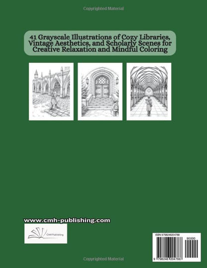 Dark Academia Coloring Book for Adults