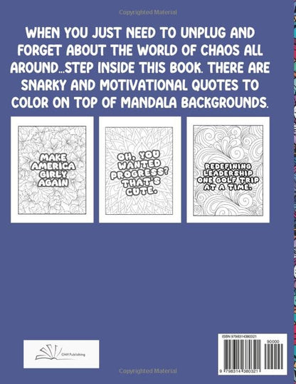 The Sarcastic Woman Daily Thoughts Coloring Book