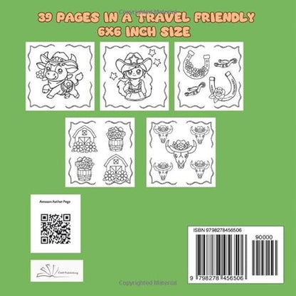 Cowgirl Mini Coloring Book for Kids