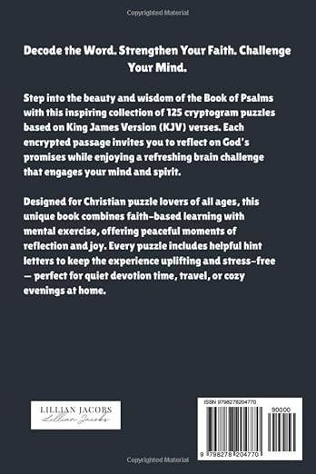 Bible Cryptogram Puzzles for Adults