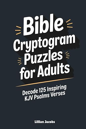 Bible Cryptogram Puzzles for Adults