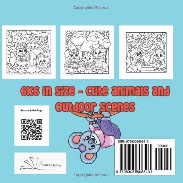 Fluffy Friends Valentine Fun Mini Coloring Book