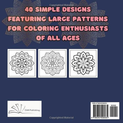 Large Print Mandalas Coloring Book