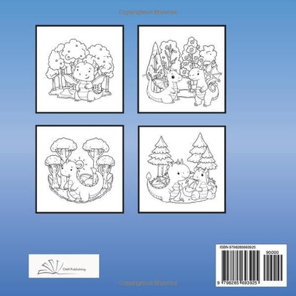 Magical Dragons In The Sky Coloring Book