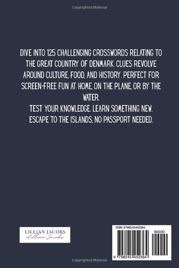 Denmark Crosswords Puzzle Book