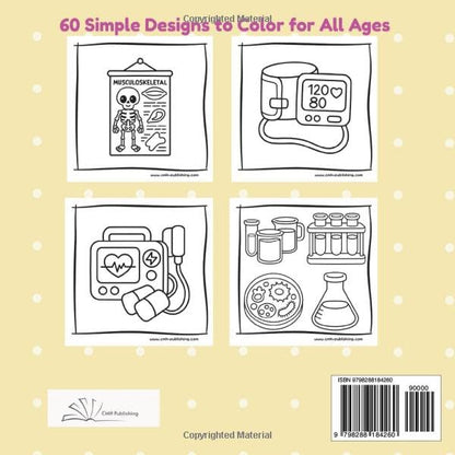 Healthcare Girly Bold & Easy Coloring Book