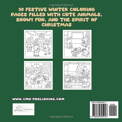 Cozy Christmas Animal Friends Coloring Book
