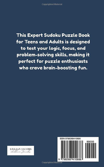Expert Sudoku Challenge Book for Teens & Adults