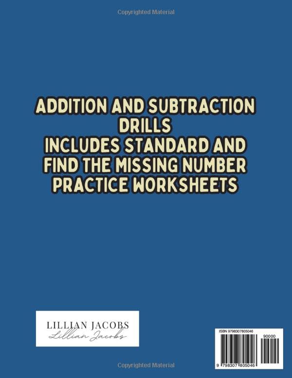 Addition and Subtraction Workbook 1st and 2nd Grade: 120 Pages of Timed Math Drills