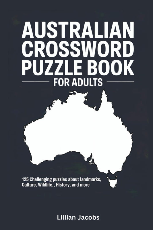 Australian Crossword Puzzle Book for Adults