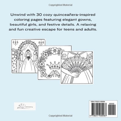 Quinceañera Dreams Coloring Book  Teens and Adults