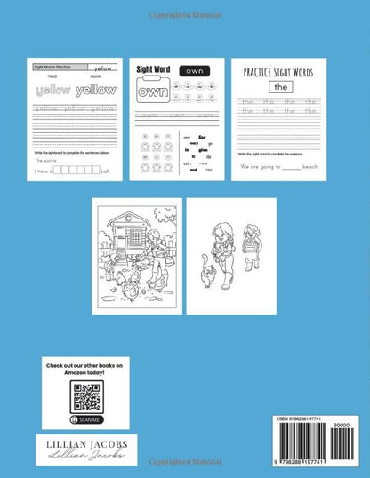 Farm Fun Sight Words & Tracing Workbook for Kids