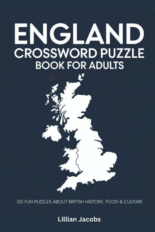 England Crossword Puzzle Book for Adults
